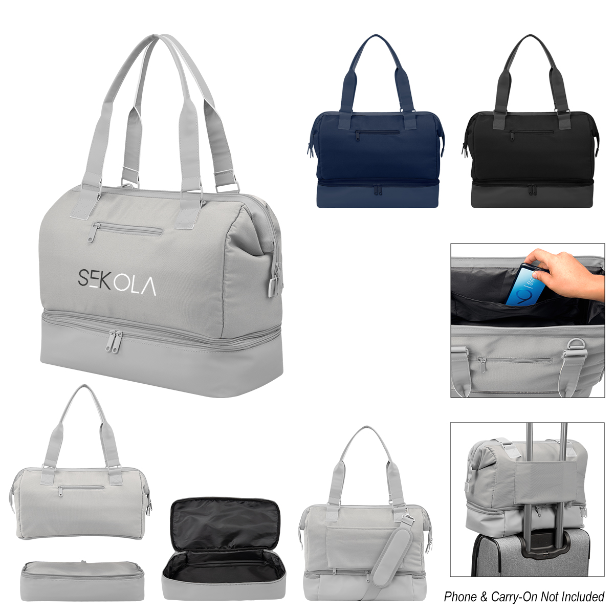The Weekender Convertible Laptop Bag With Removable Drop Bottom