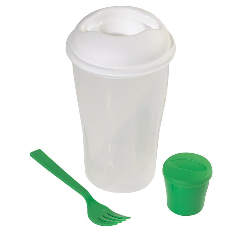 3-Piece Frosted Clear Salad Shaker Set