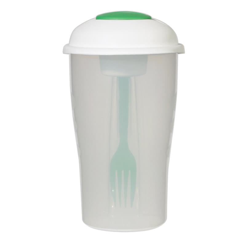 3-Piece Frosted Clear Salad Shaker Set