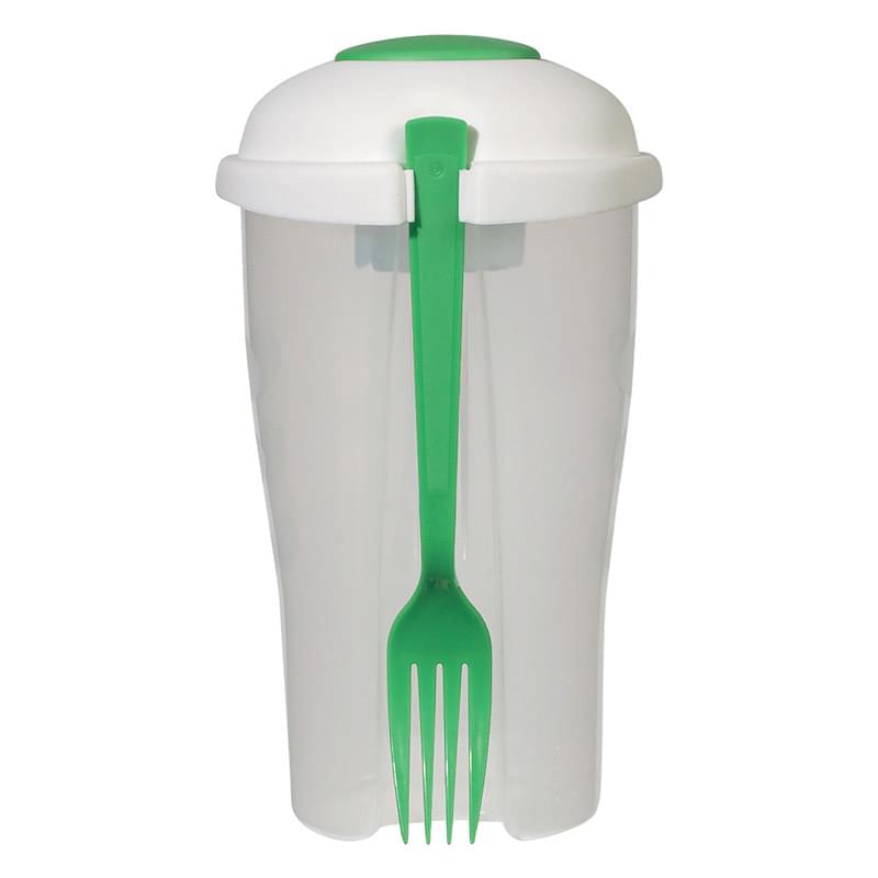 3-Piece Frosted Clear Salad Shaker Set