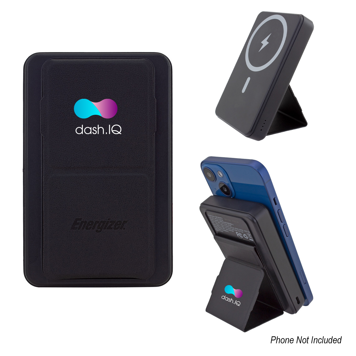10,000 mAh Energizer Mag-N-Kick Wireless Charger Power Bank And Phone Stand