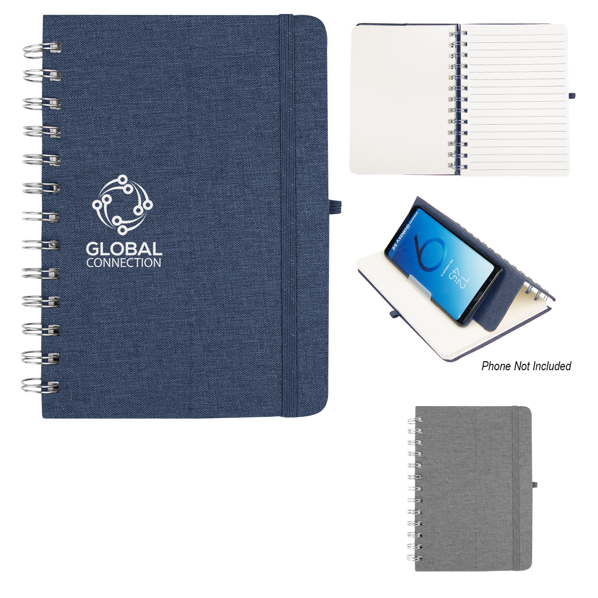rPET Notebook With Phone Holder