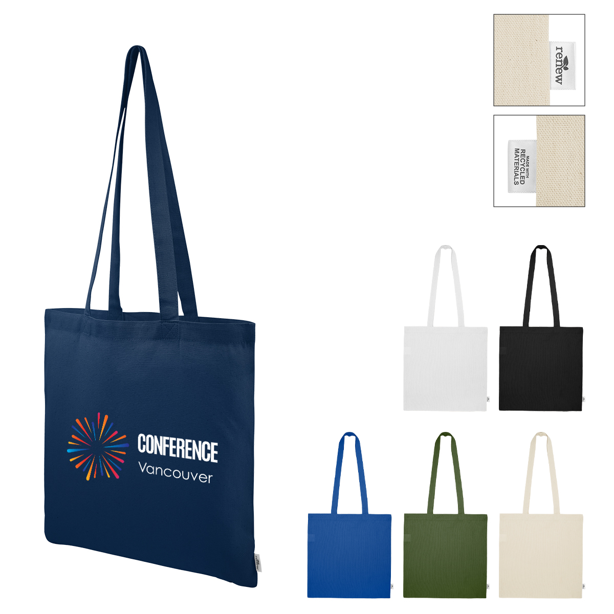 Maeve 8 Oz. Recycled Cotton Tote Bag