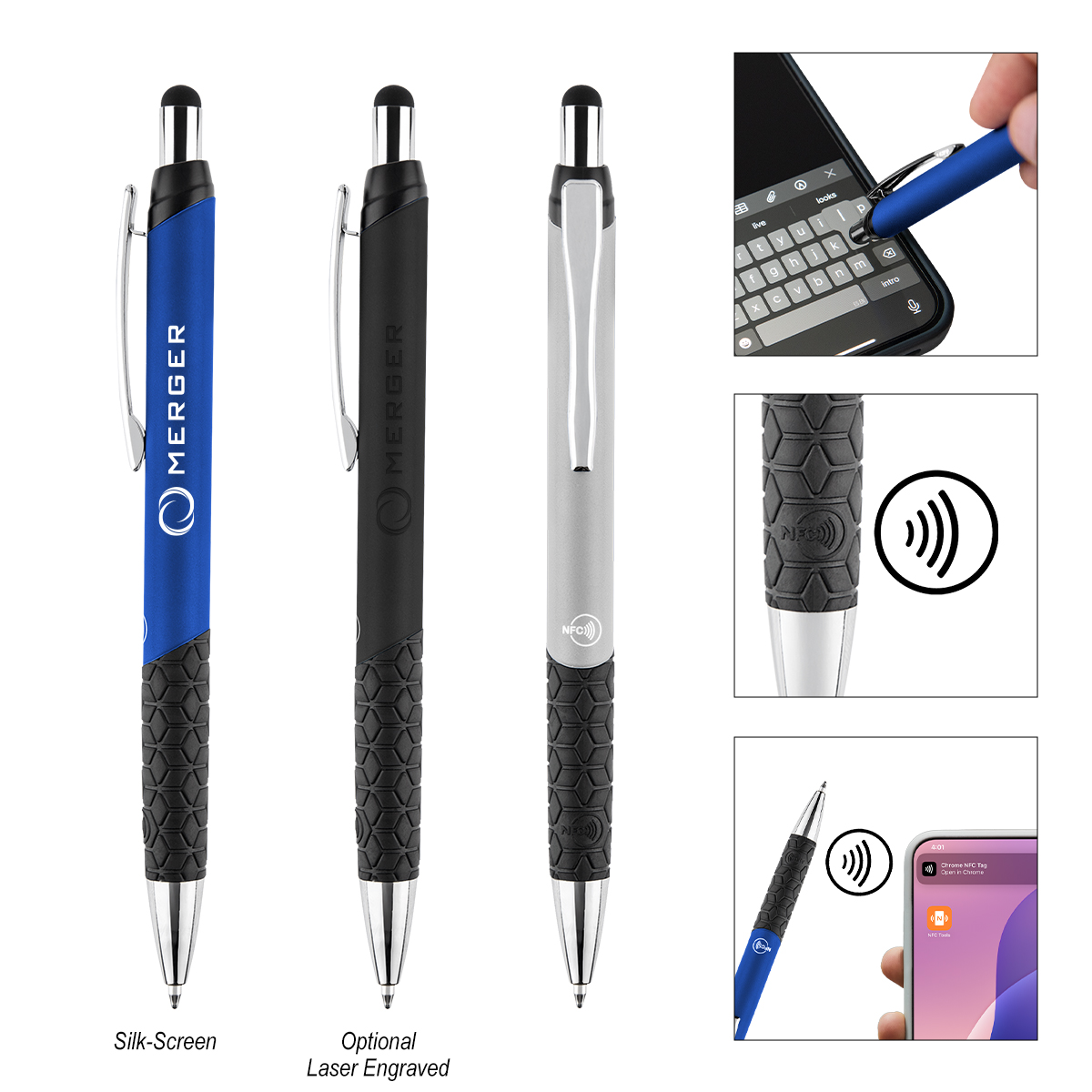 Recycled Aluminum NFC Smart Stylus Pen
