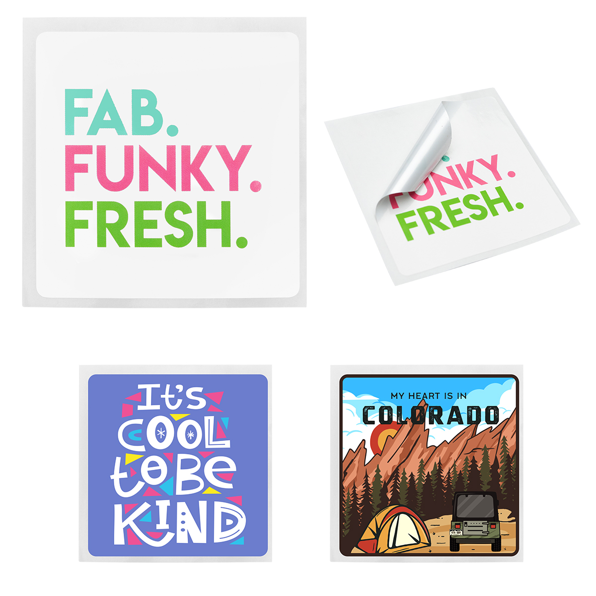 3 x 3 Square Rounded Corner Sticker