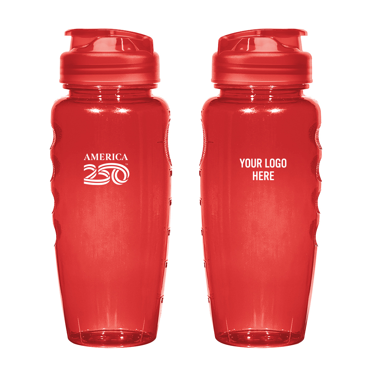 America250 30 Oz. Poly-Clear Gripper Bottle