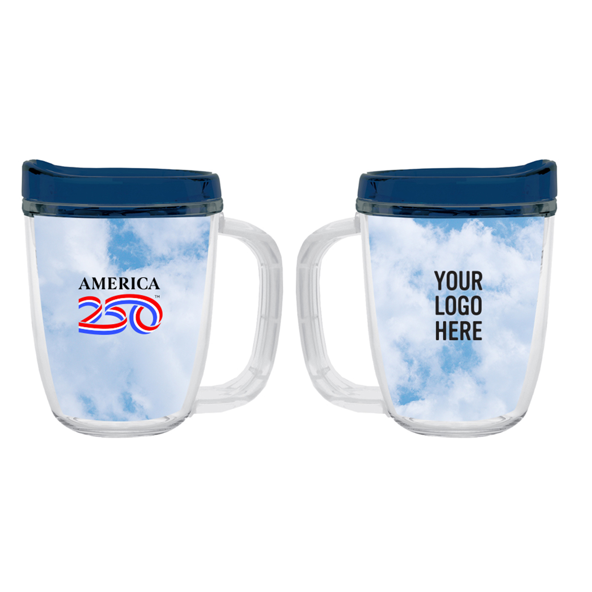 America250 12 Oz. Tritan Coffee Mug With Lid