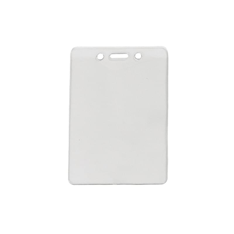 Clear Vinyl Vertical Gov't/Military Card Badge Holder