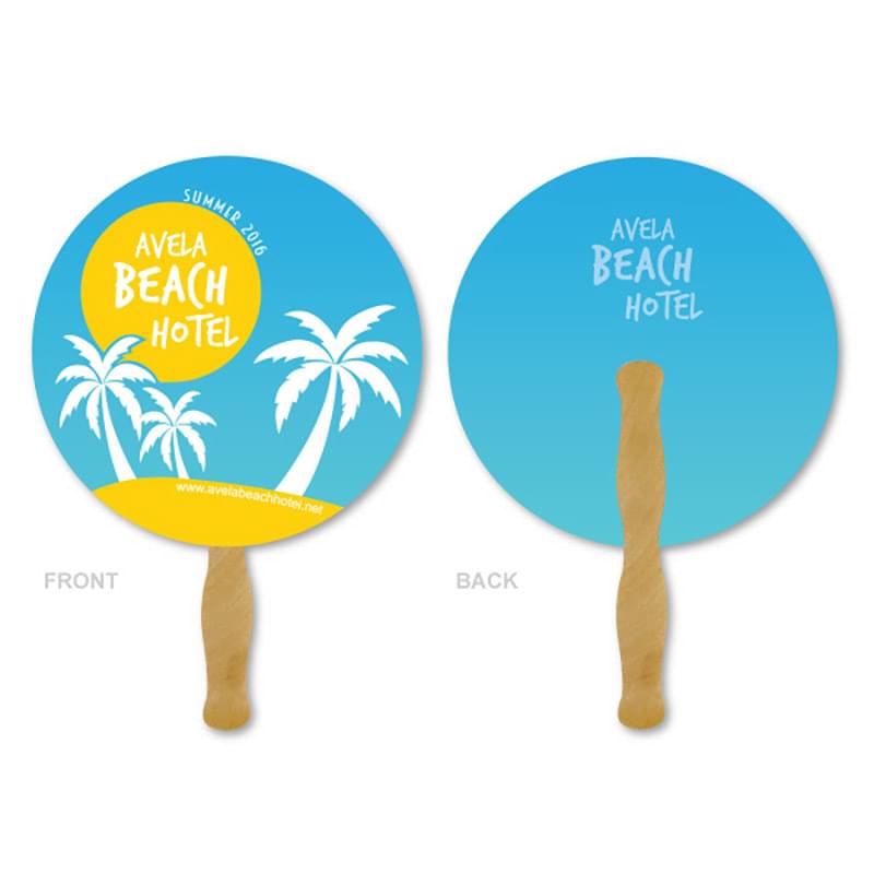 Deluxe Hand Fan - Circle