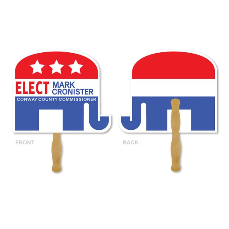 Deluxe Hand Fan - Elephant
