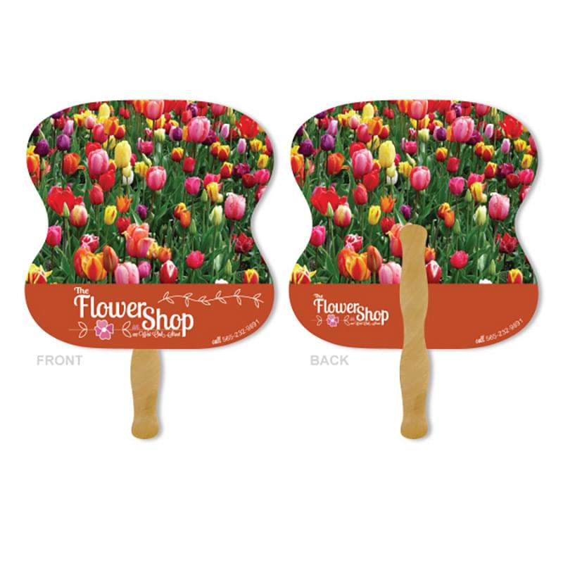 Deluxe Hand Fan - Hour Glass