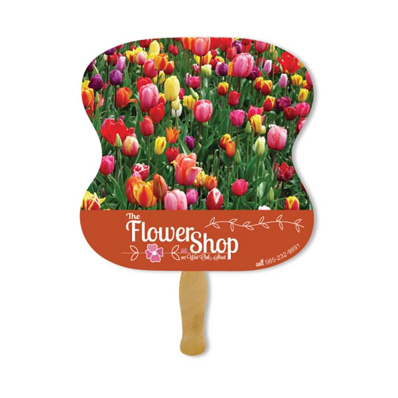 Deluxe Hand Fan - Hour Glass