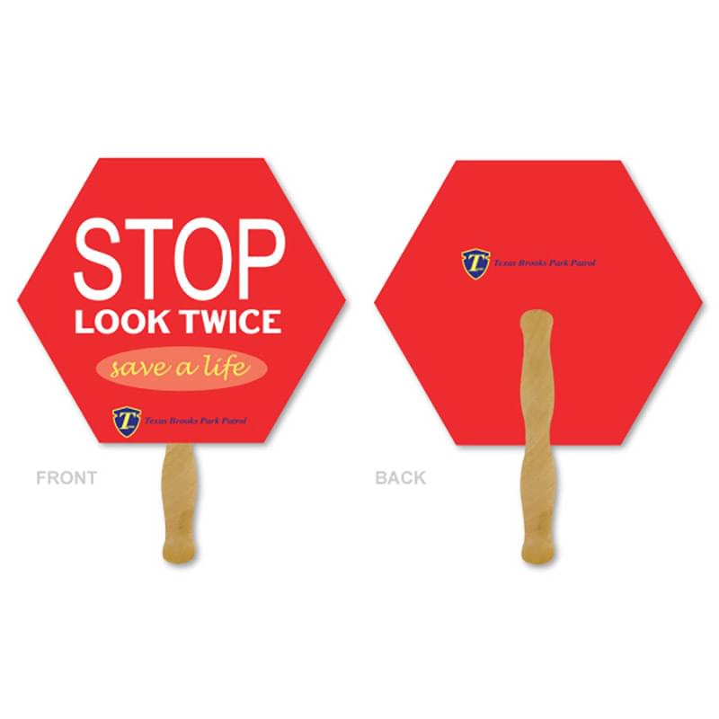 Deluxe Hand Fan - Stop