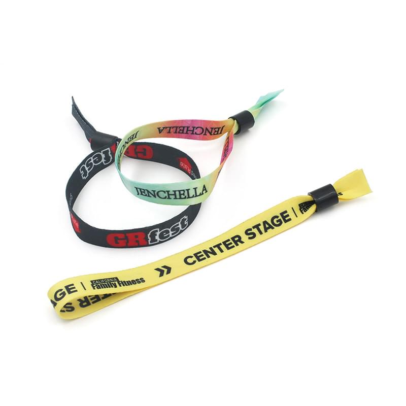 Full Color Dye Sublimation Printed Fabric Wristband