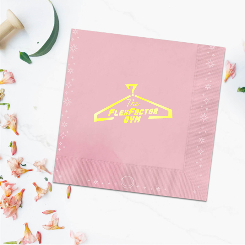 3-ply Foil Stamped Beverage Napkins