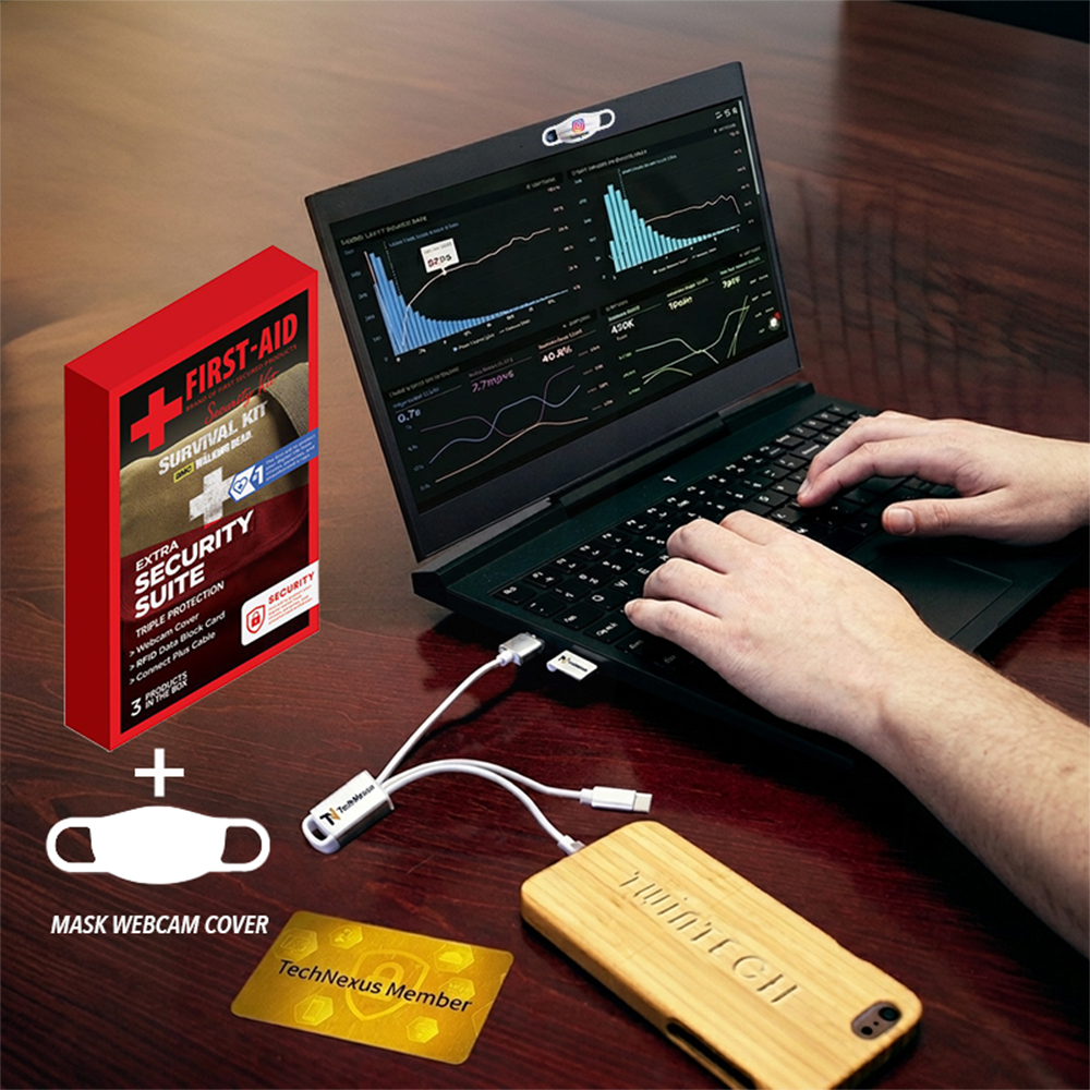 Security Kit in Candy Wrapper with Mask Webcam Cover