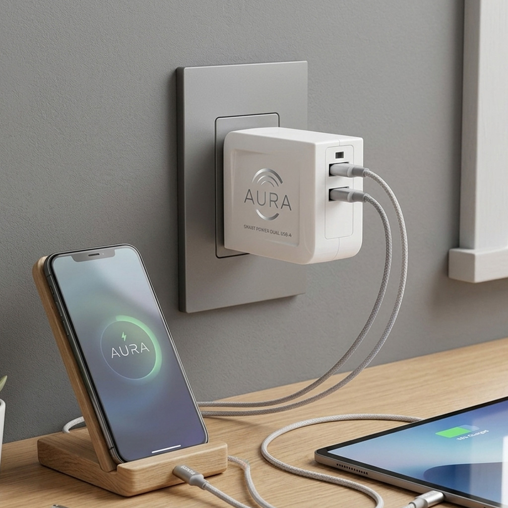 Universal AC Adapter 3.4A Dual Port