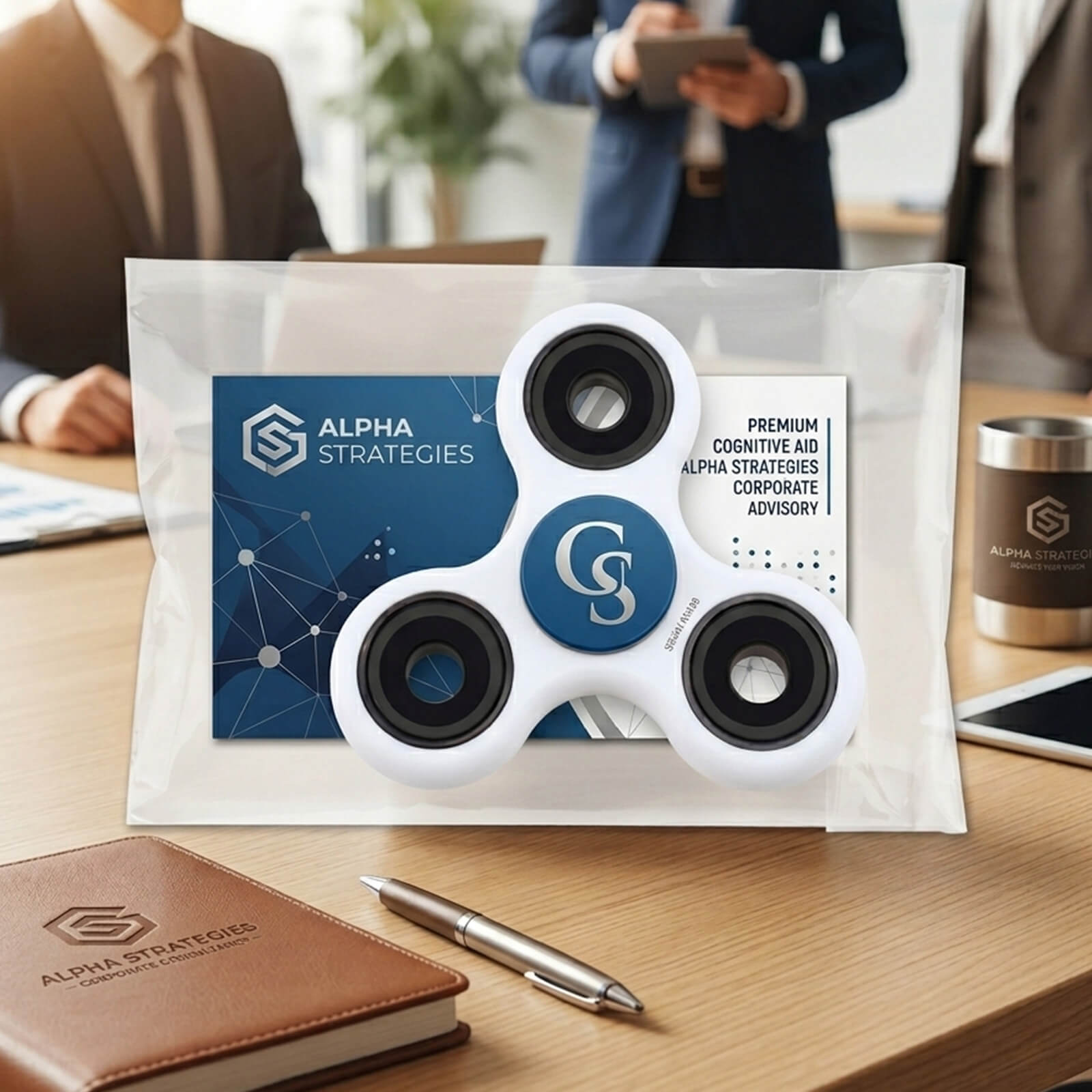 Fidget Spinner with Insert Card