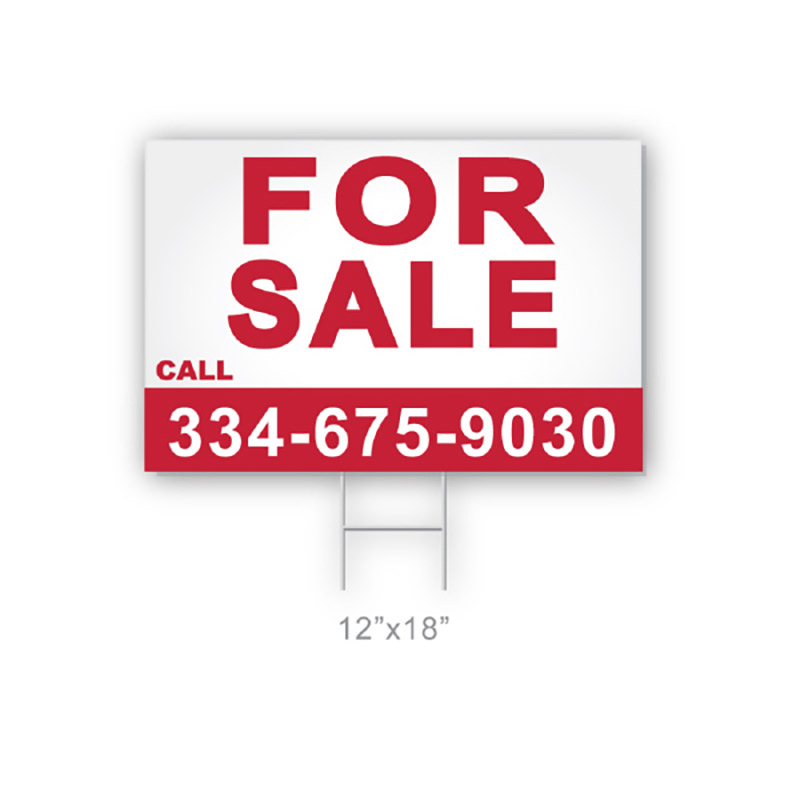 Coroplast Yard Sign - 12" x 18" - 2 Sided
