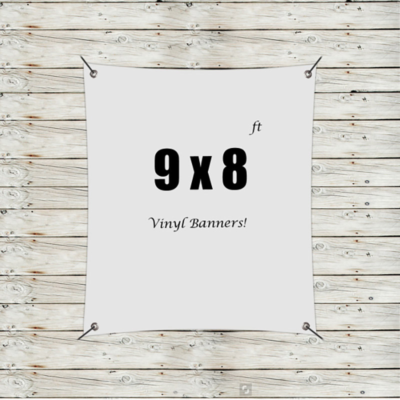 Custom 9' x 8' Vinyl Banners