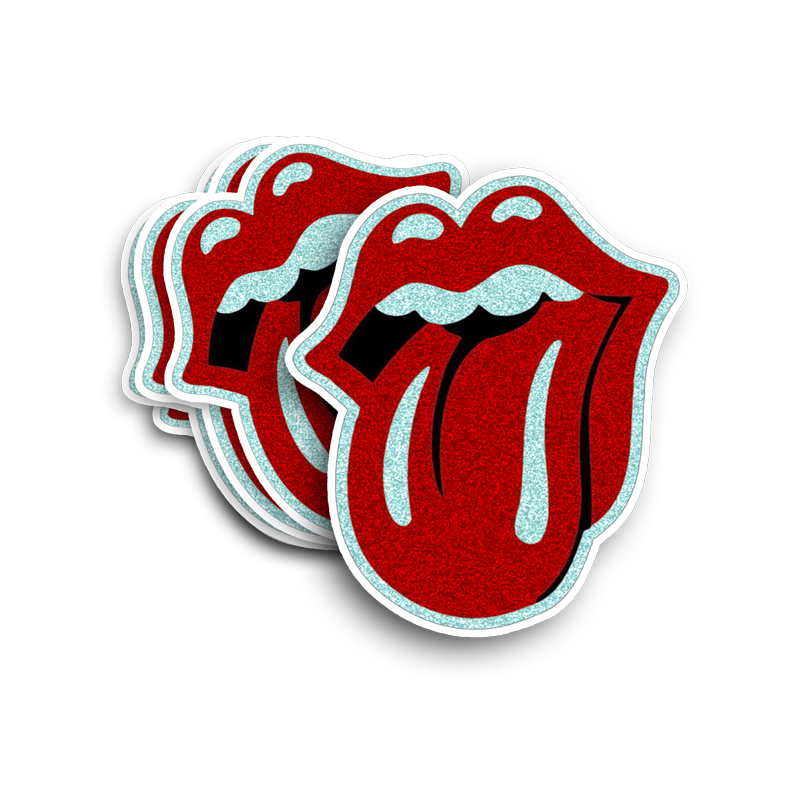 Custom Die-Cut Glitter Stickers-2x2