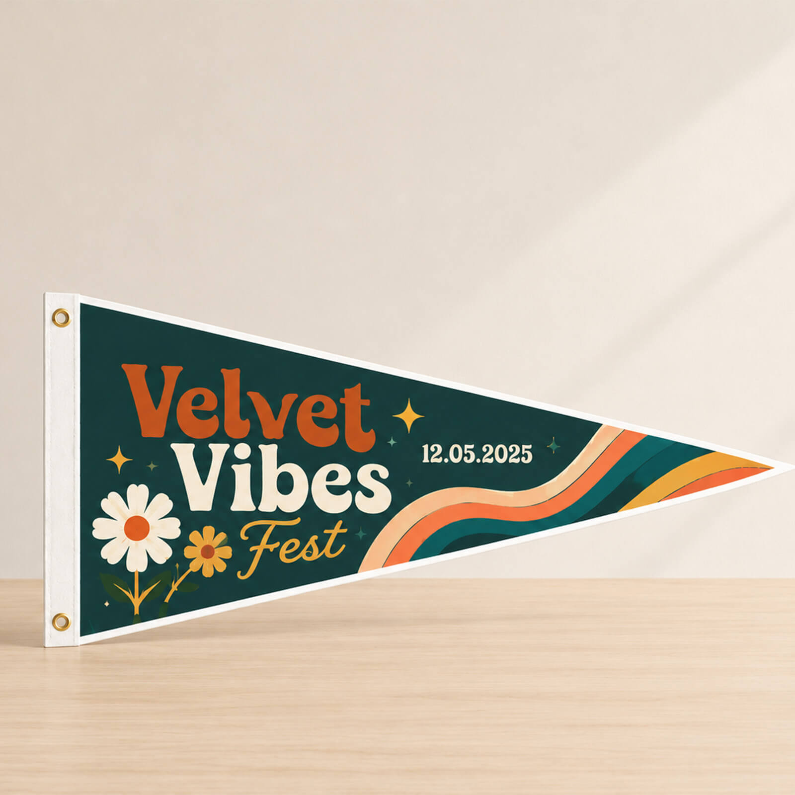 Horizontal Pennant Banner