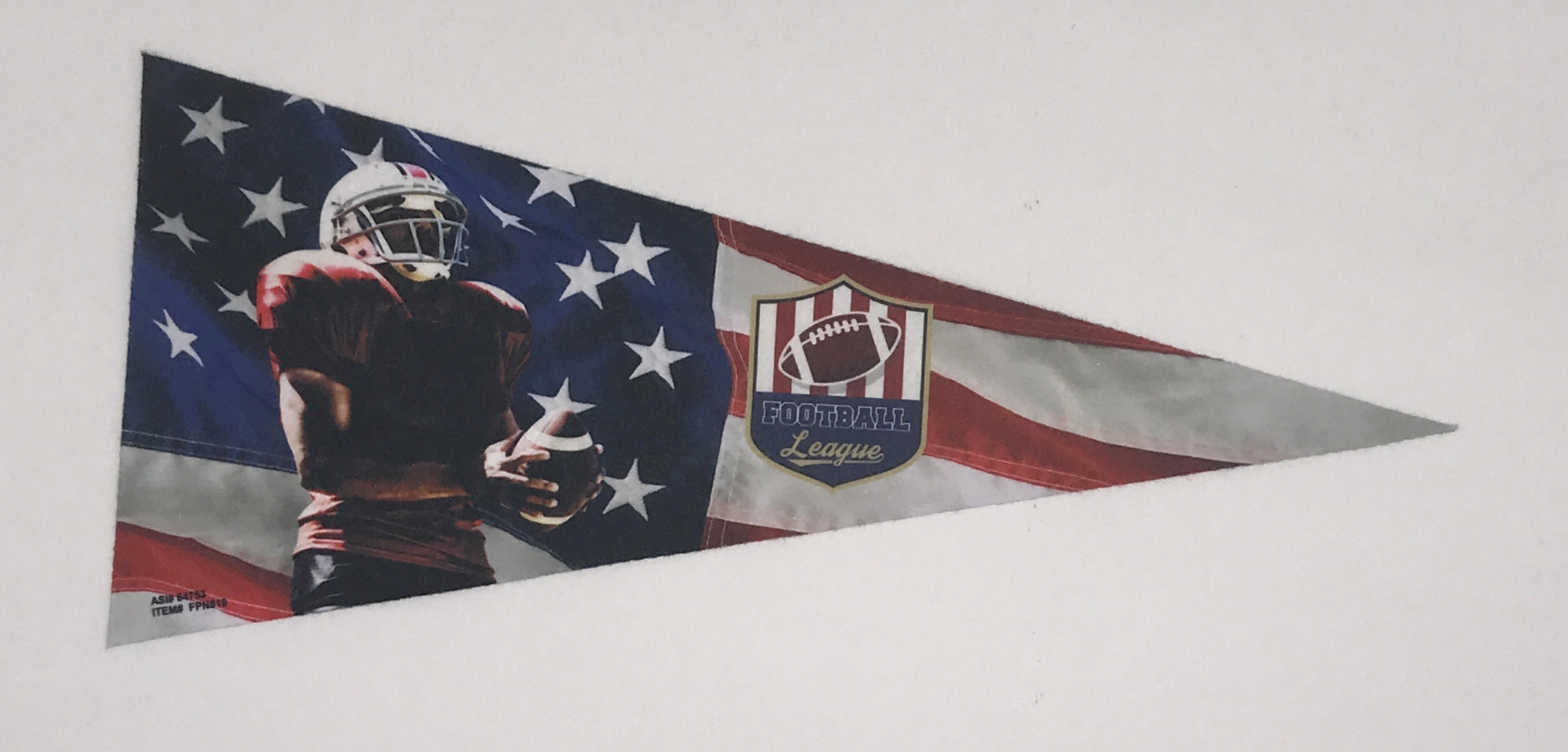 12" x 30" Full Color Felt Pennant - with Strip