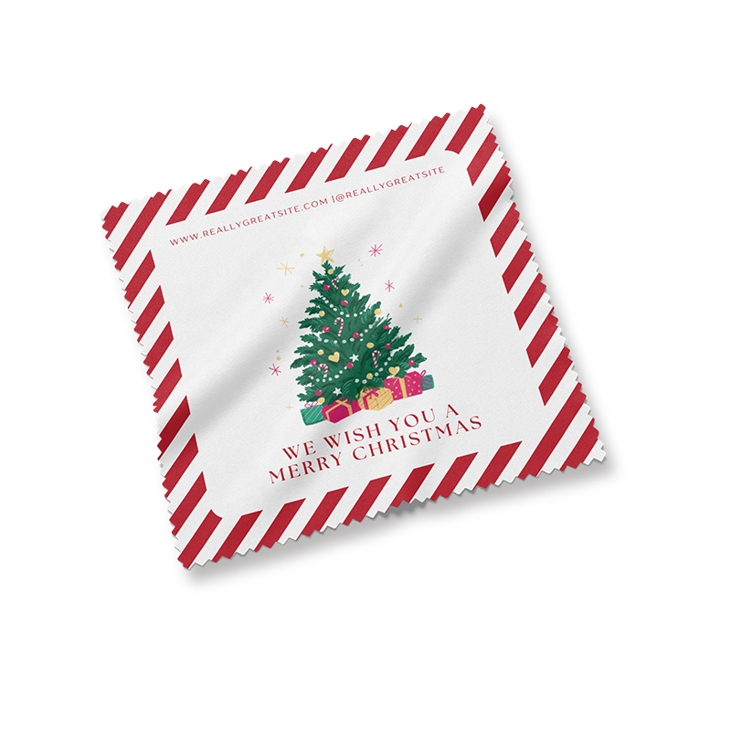 8 in x 8 in Custom Full Color Microfiber Cleaning Cloth