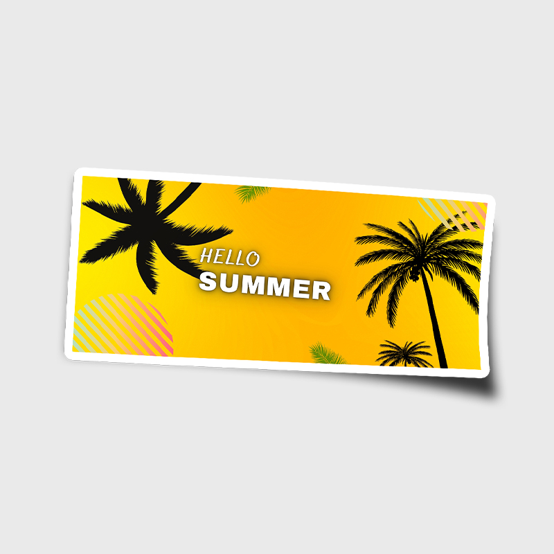 Rectangle Stickers 7 in x 3 in