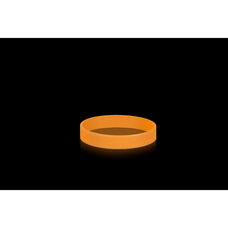 Glow in the Dark Printed 1/2 Inch Custom Silicone Wristband
