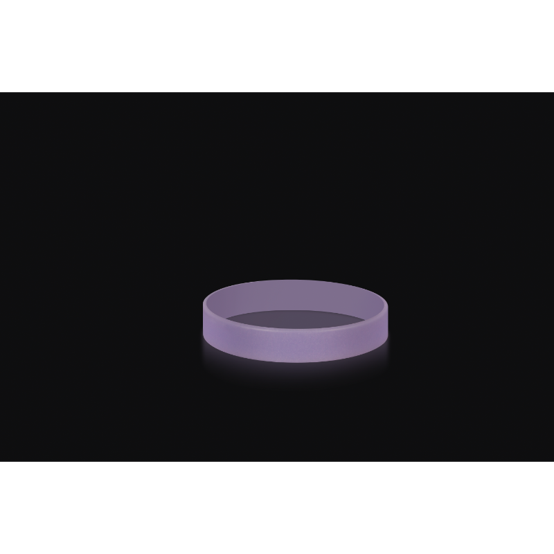 Glow in the Dark Printed 1/2 Inch Custom Silicone Wristband
