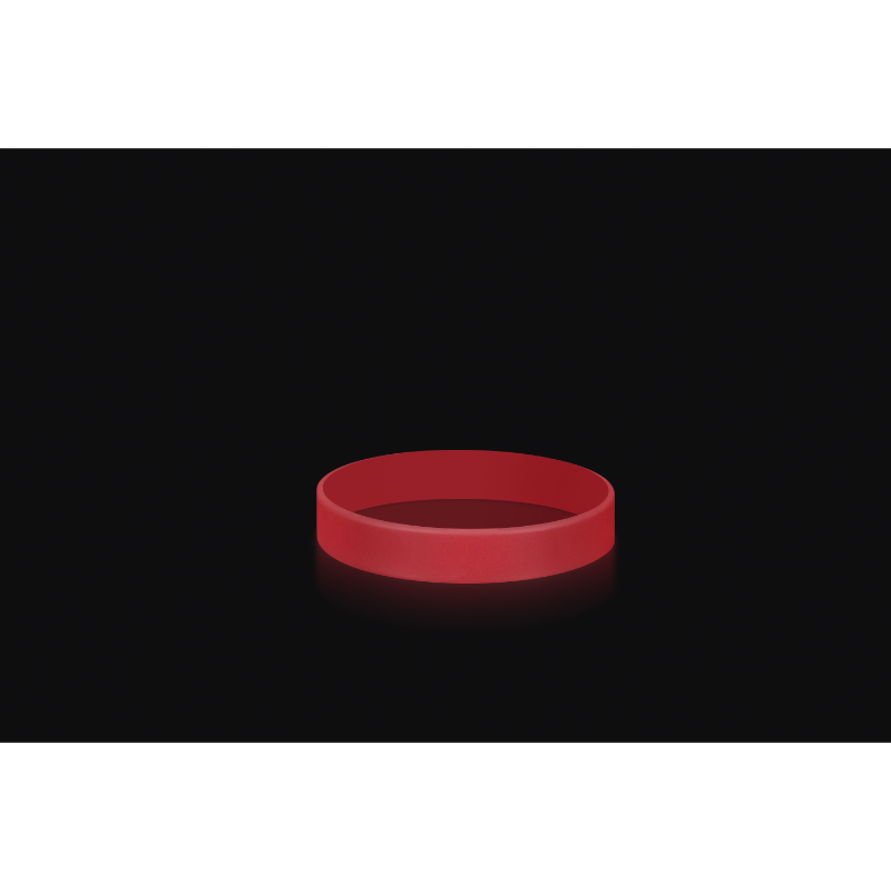 Glow in the Dark Printed 1/2 Inch Custom Silicone Wristband