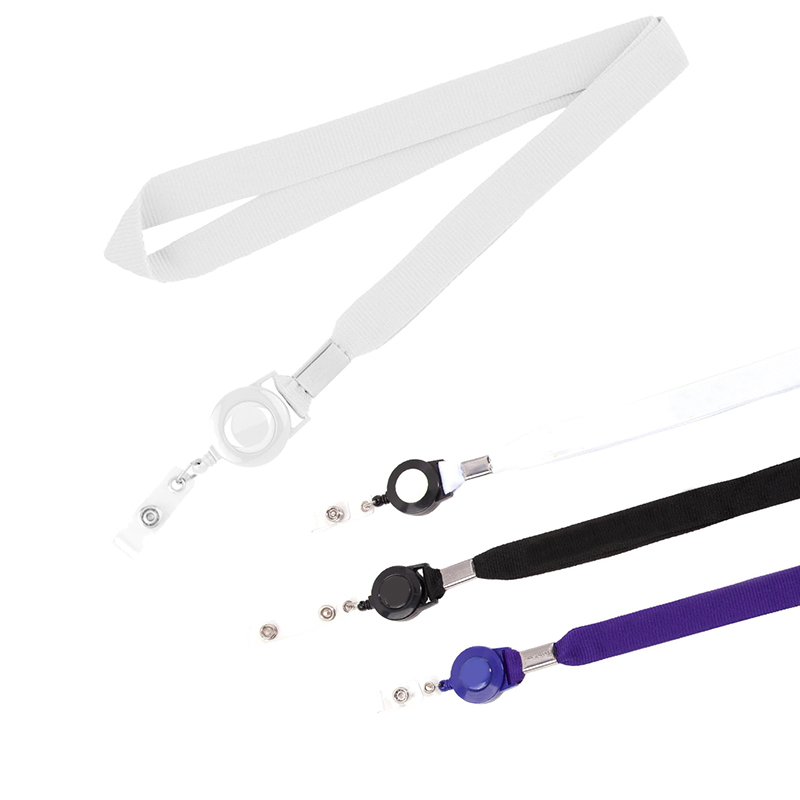 3/4” Silk Screen Lanyard/Badge Reel Combo