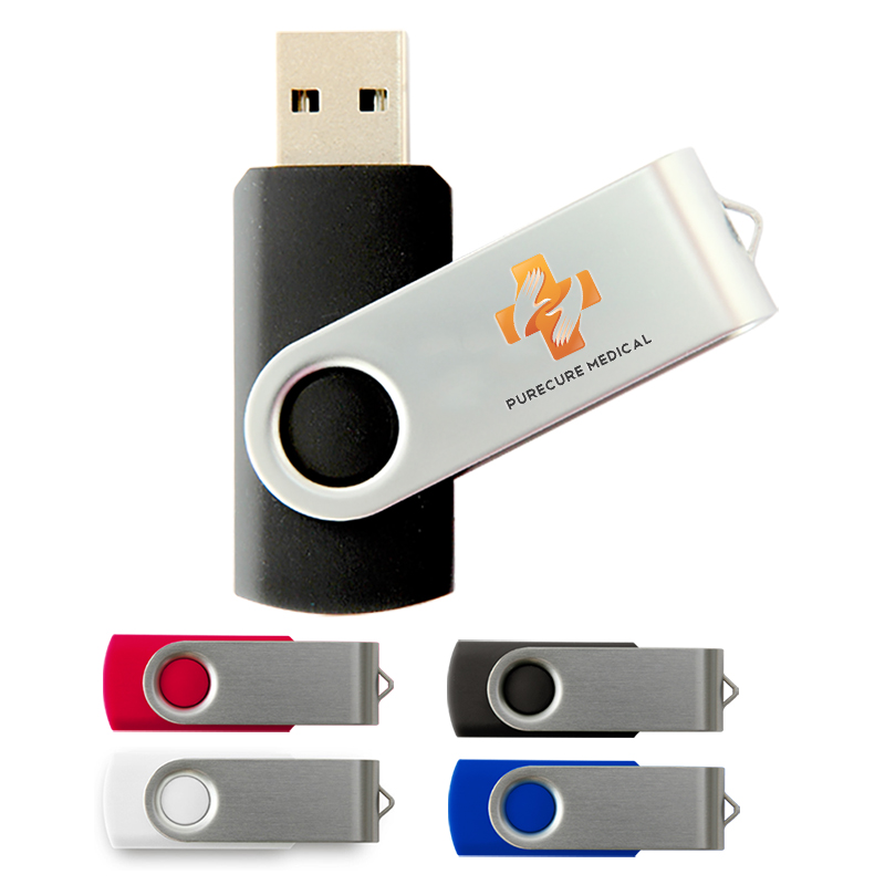 Rush Swivel USB Flash Drive 8GB