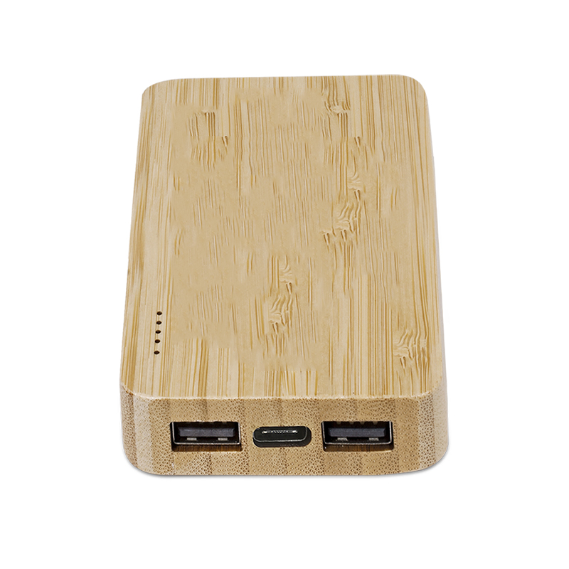 Eco Green Bamboo Wireless Power Bank 5000