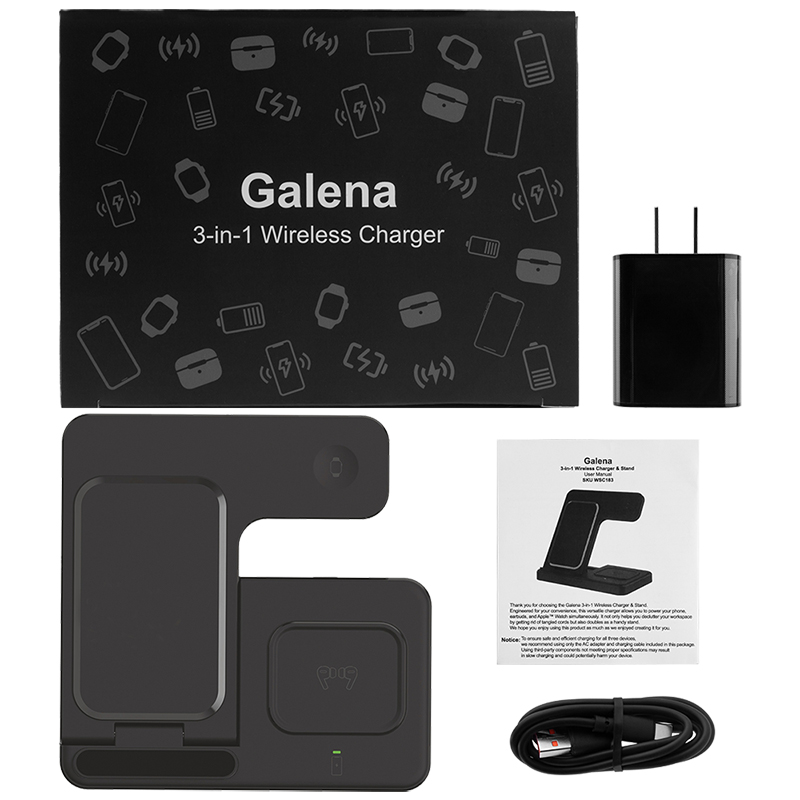 Multiuse 3-in-1 Wireless Charger & Stand
