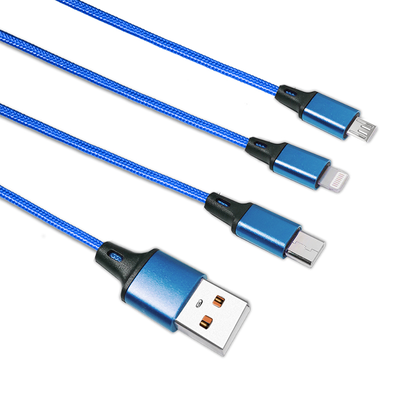 Taft Avenue 3 in 1 Nylon Braided Charging Cable