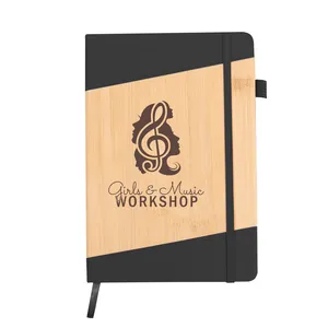 Bamboo-Look Journal with Strap Closure