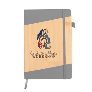 Bamboo-Look Journal with Strap Closure