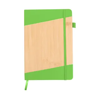Bamboo-Look Journal with Strap Closure