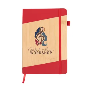 Bamboo-Look Journal with Strap Closure