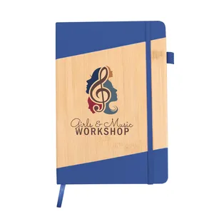 Bamboo-Look Journal with Strap Closure