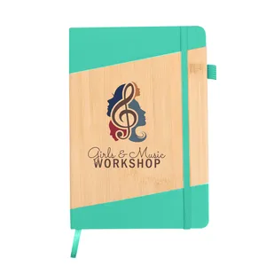 Bamboo-Look Journal with Strap Closure