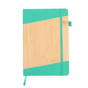 Bamboo-Look Journal with Strap Closure