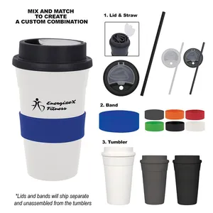 16 Oz. Travel Tumbler With Straw
