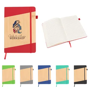 Bamboo-Look Journal with Strap Closure