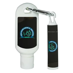 1 OZ. SPF30 SUNSCREEN LOTION WITH CARABINER and LIP BALM
