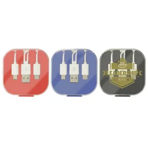 Multi Charging Cables in Case w/ Phone Stand