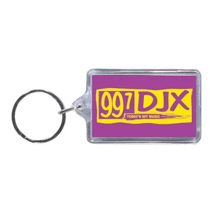 Rectangle Acrylic Keytag (1 3/8 in x 2 1/8 in)