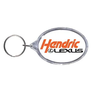 Oval Acrylic Keytag (1 1/2 in x2 1/4 in)
